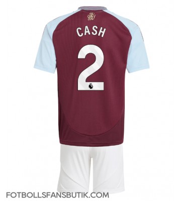 Aston Villa Matty Cash #2 Replika Hemmatröja Barn 2024-25 Kortärmad (+ Korta byxor)